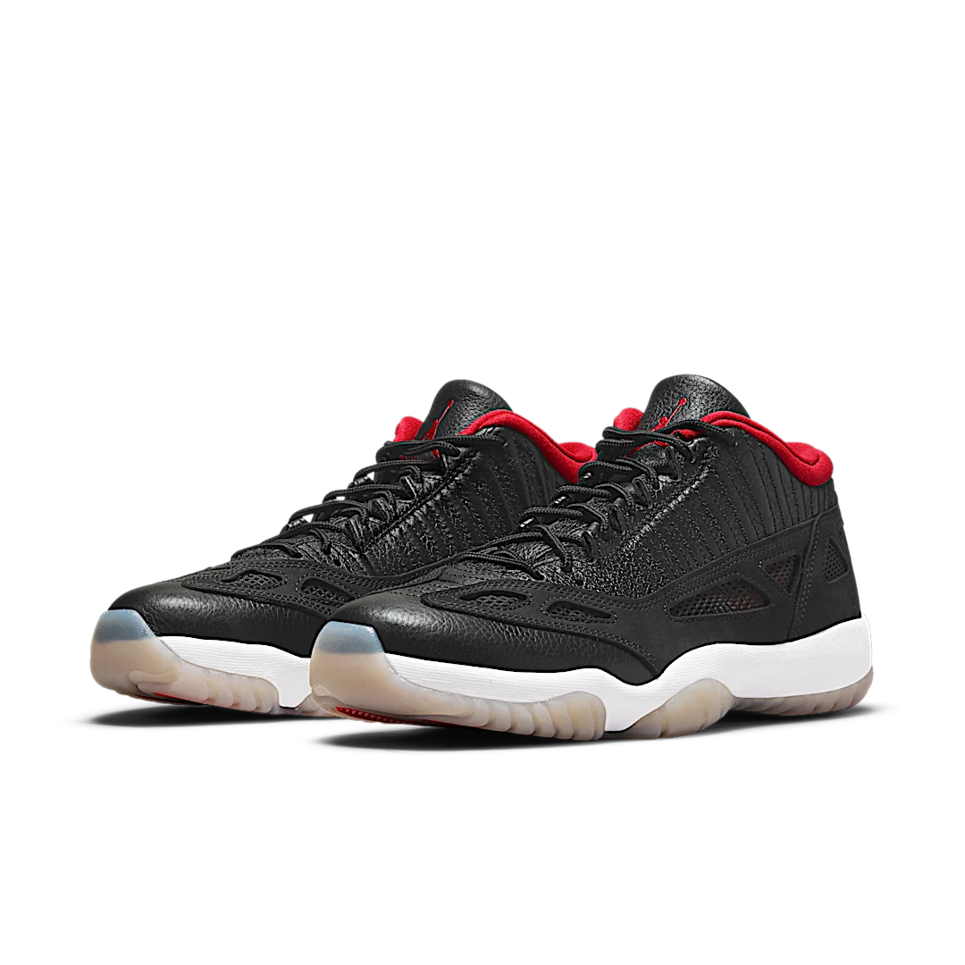 Air Jordan 11 Retro Low IE Bred (2021), Black/White-True Red (919712-023)