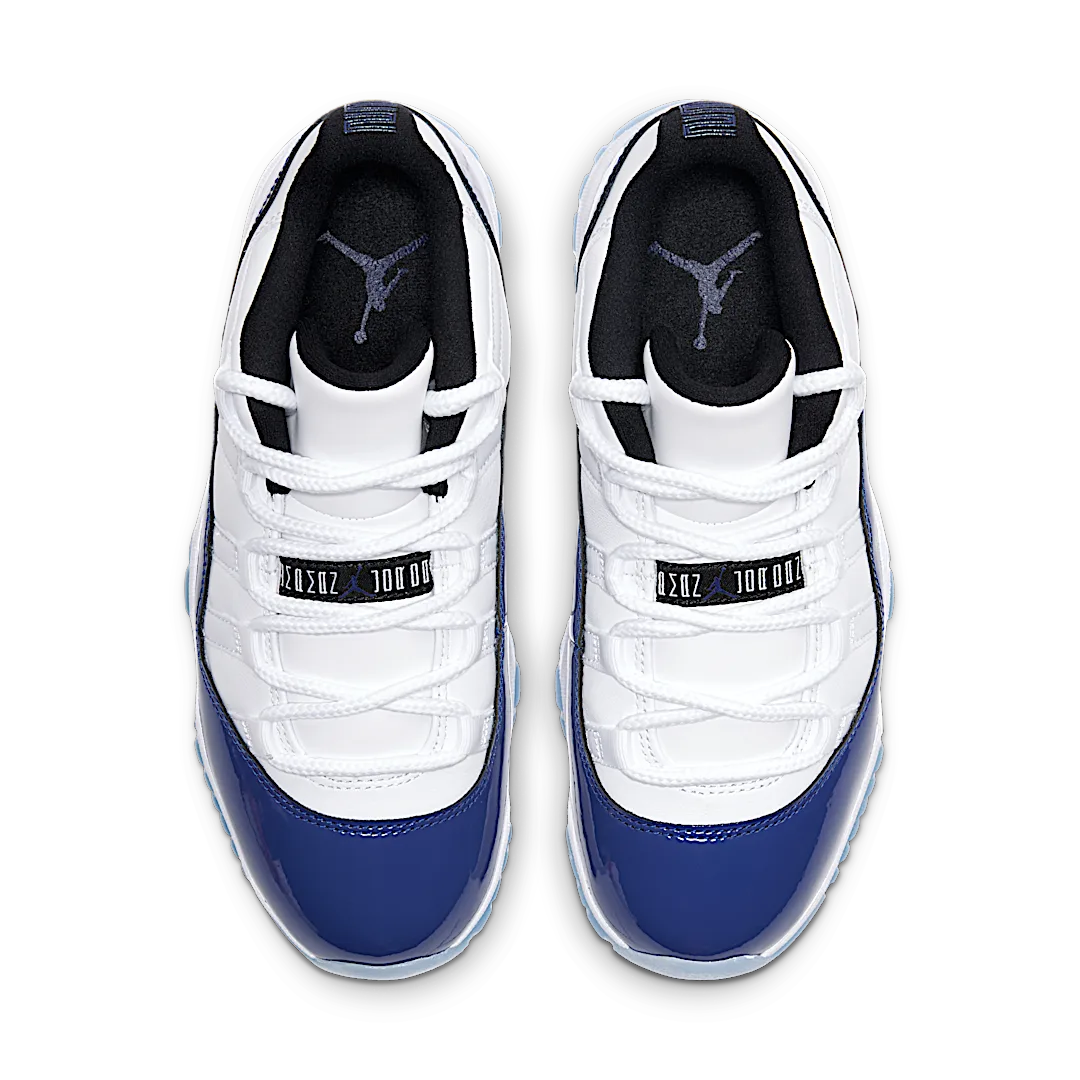 Air Jordan 11 Retro Low White Concord, White/Black-Concord (AH7860-100)