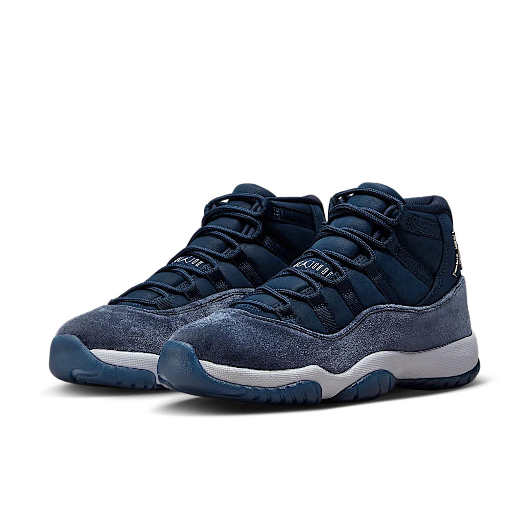 Air Jordan 11 Retro Midnight Navy, Midnight Navy/Metallic Silver/White (AR0715-441)