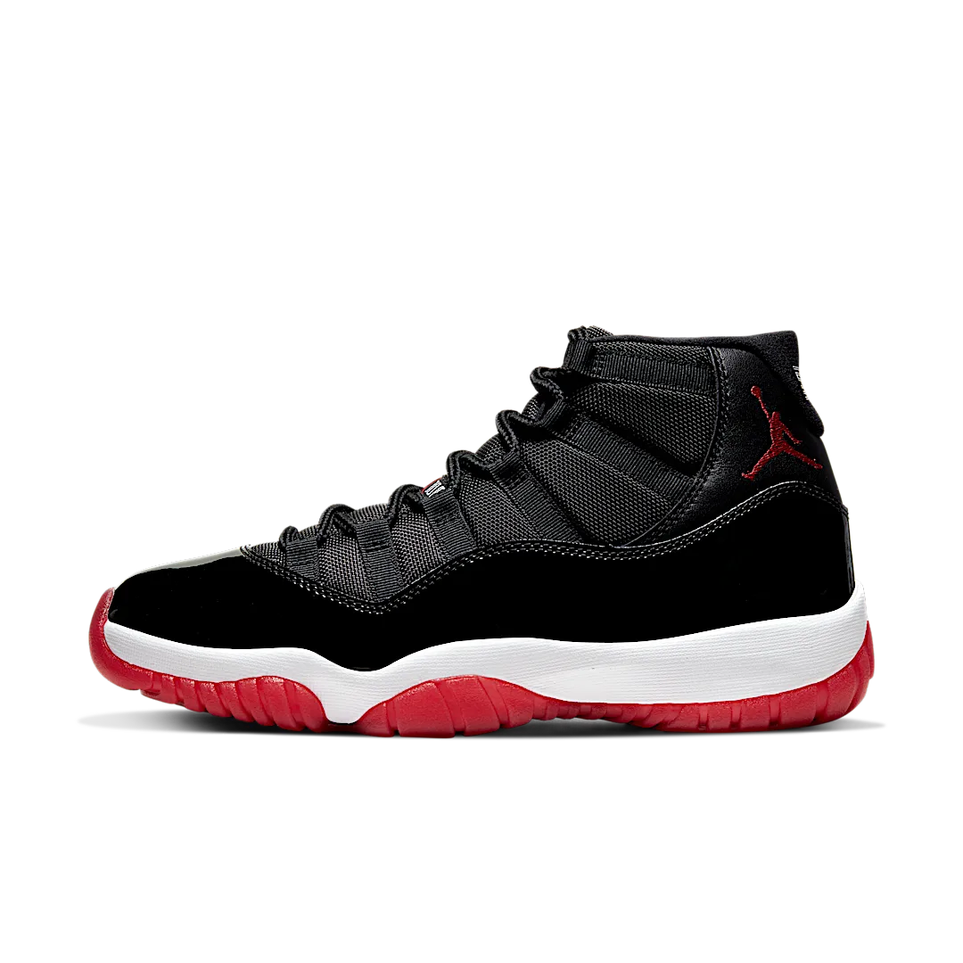 Air Jordan 11 Retro Playoffs Bred (2019), Black/White-Varsity Red (378037-061)