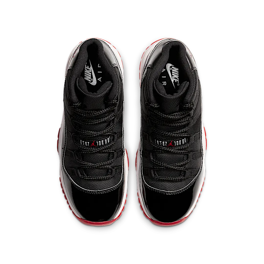 Air Jordan 11 Retro Playoffs Bred (2019), Black/White-Varsity Red (378038-061)
