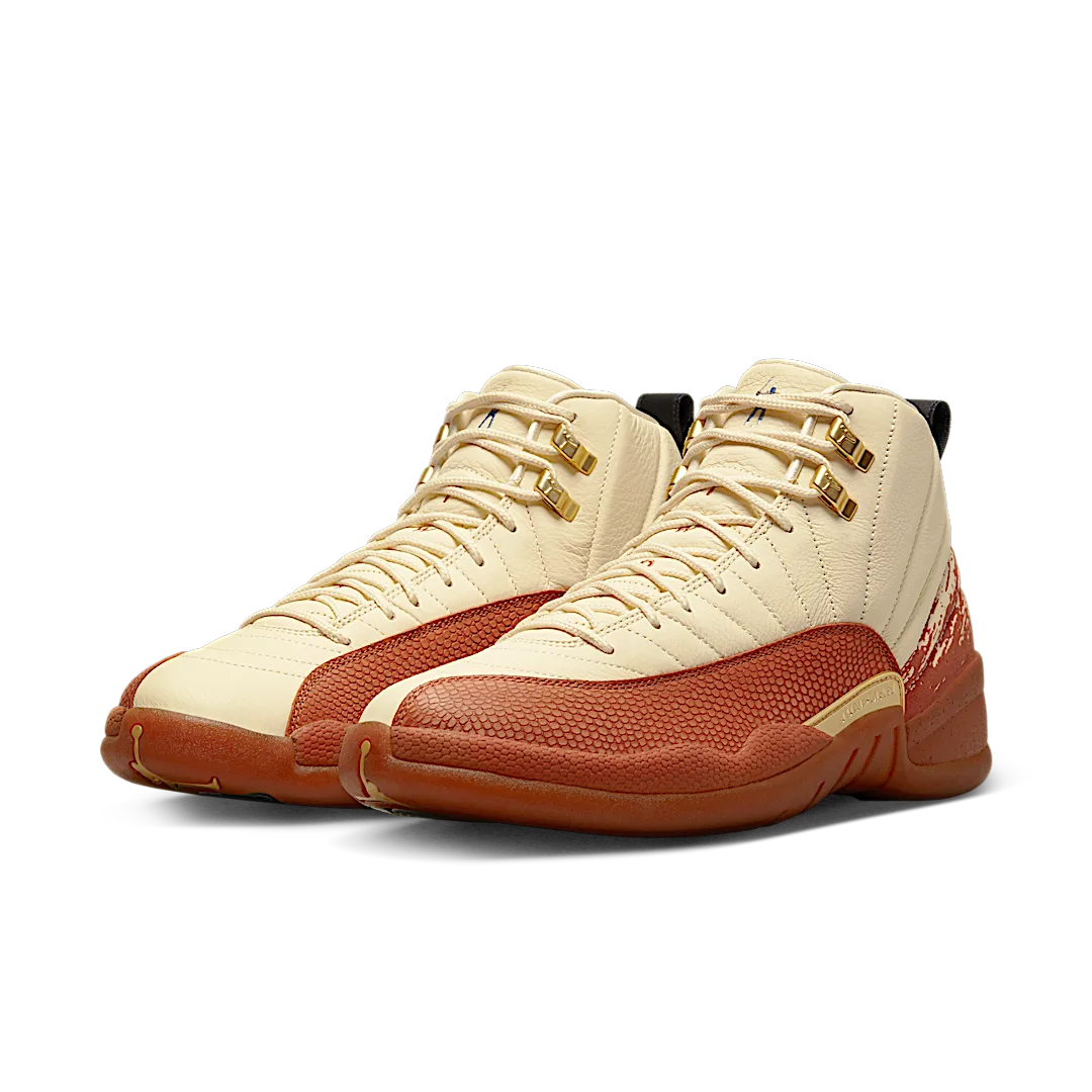 Air Jordan 12 Retro Eastside Golf Out of the Clay, Muslin/Black-Burnt Sunrise (DV1758-108)