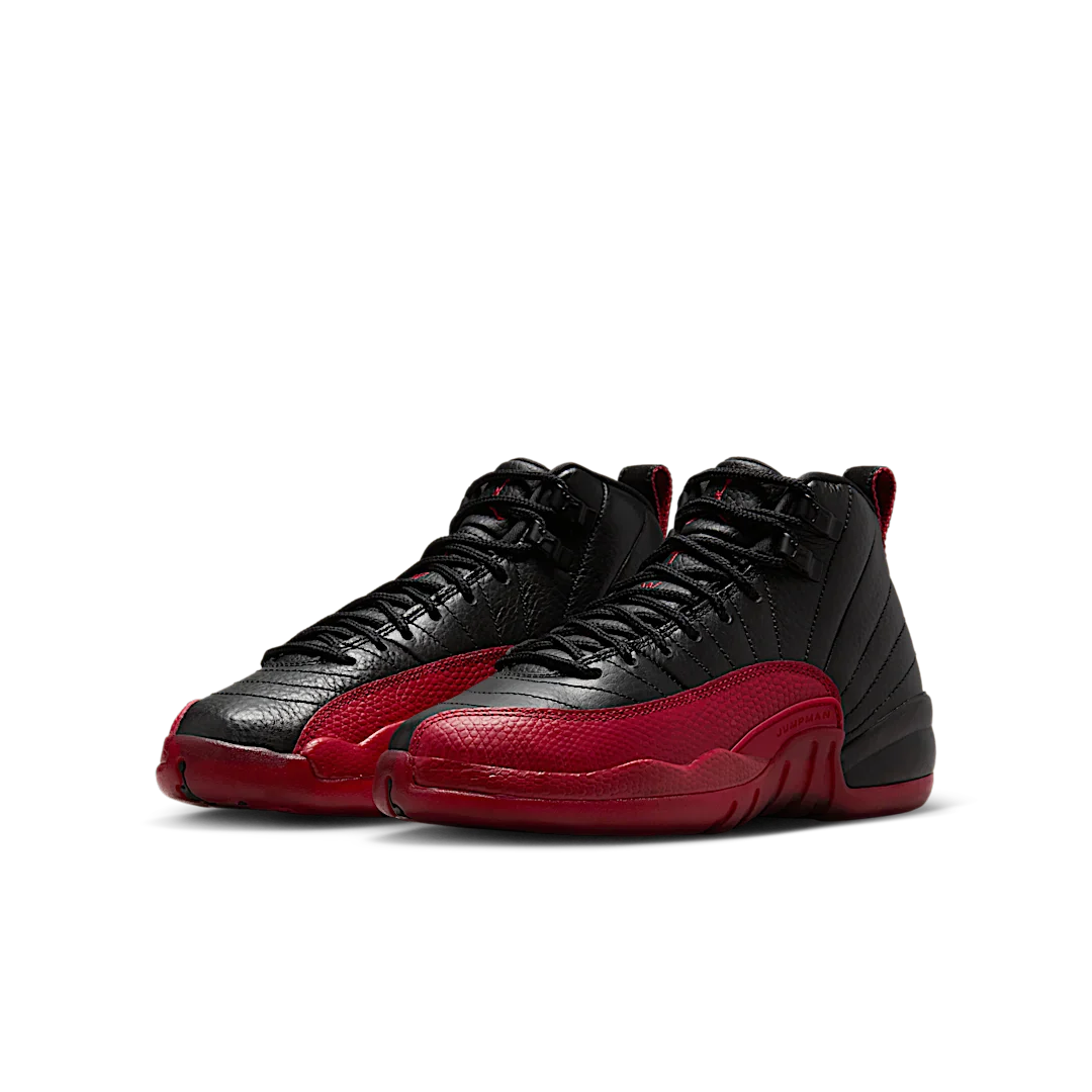 Air Jordan 12 Retro Flu Game (2016), Black/Varsity Red (153265-002)