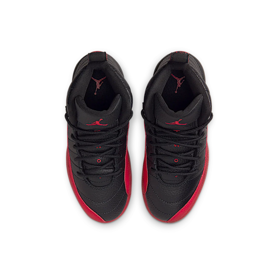 Air Jordan 12 Retro Flu Game (2025) (PS), Black/Varsity Red (151186-002)