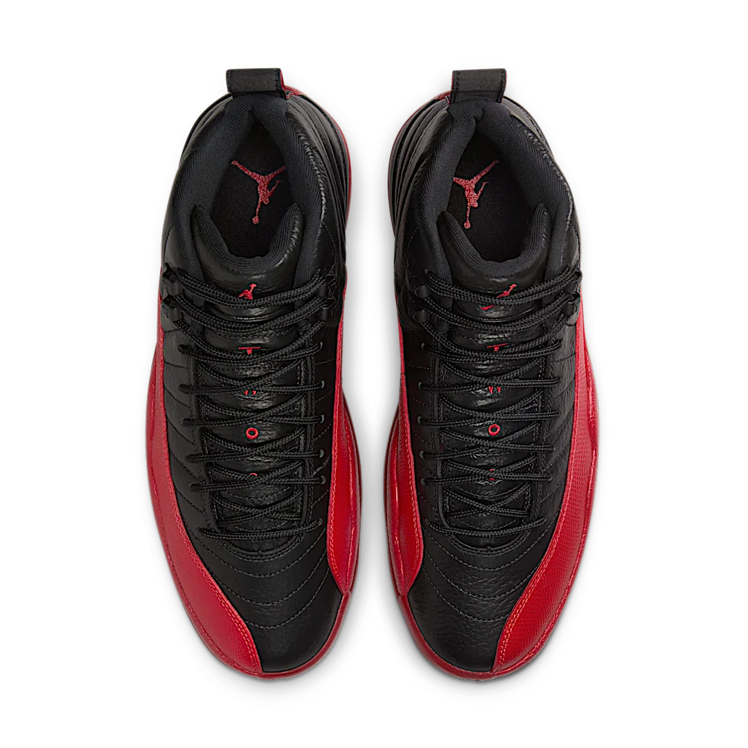Air Jordan 12 Retro Flu Game (2025), Black/Varsity Red (CT8013-002 / 153265-002)