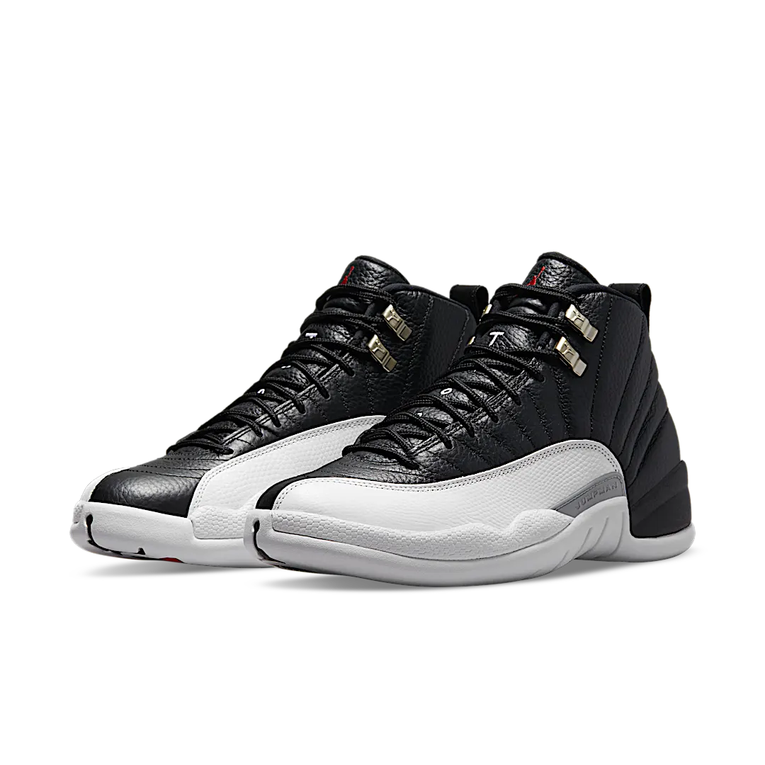 Air Jordan 12 Retro Playoffs (2022), Black/Varsity Red-White (CT8013-006 / 153265-006)