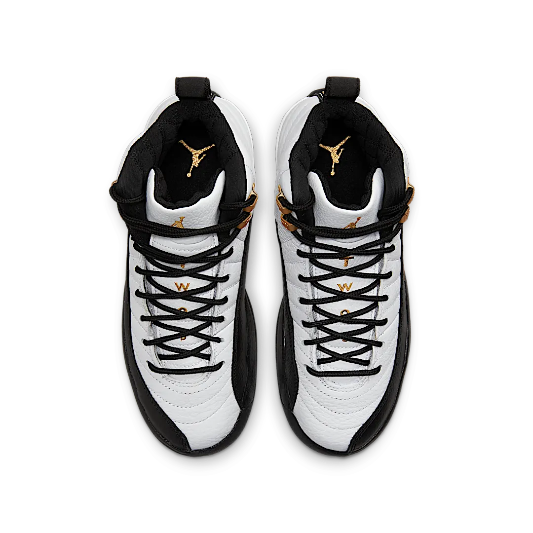 Air Jordan 12 Retro Royalty Taxi, White/Black-Metallic Gold (153265-170)