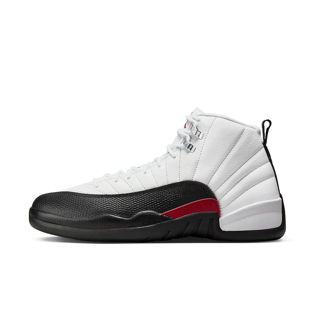 Air Jordan 12 Retro Taxi Flip, White/Gym Red/Black (CT8013-162)