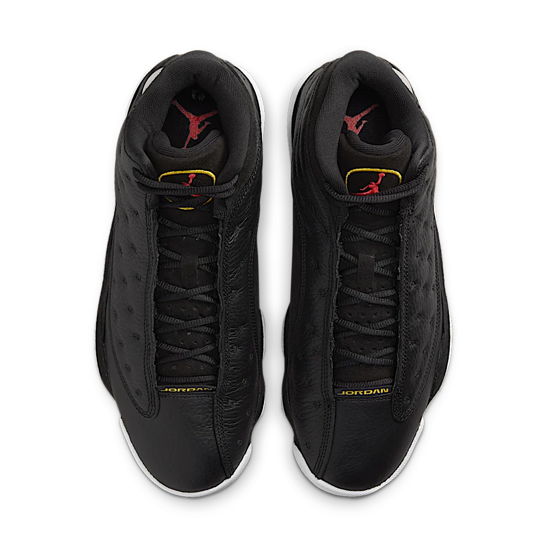 Air Jordan 13 Retro Playoffs (2023), Black/Varsity Red-White-Vibrant Yellow (414571-062)