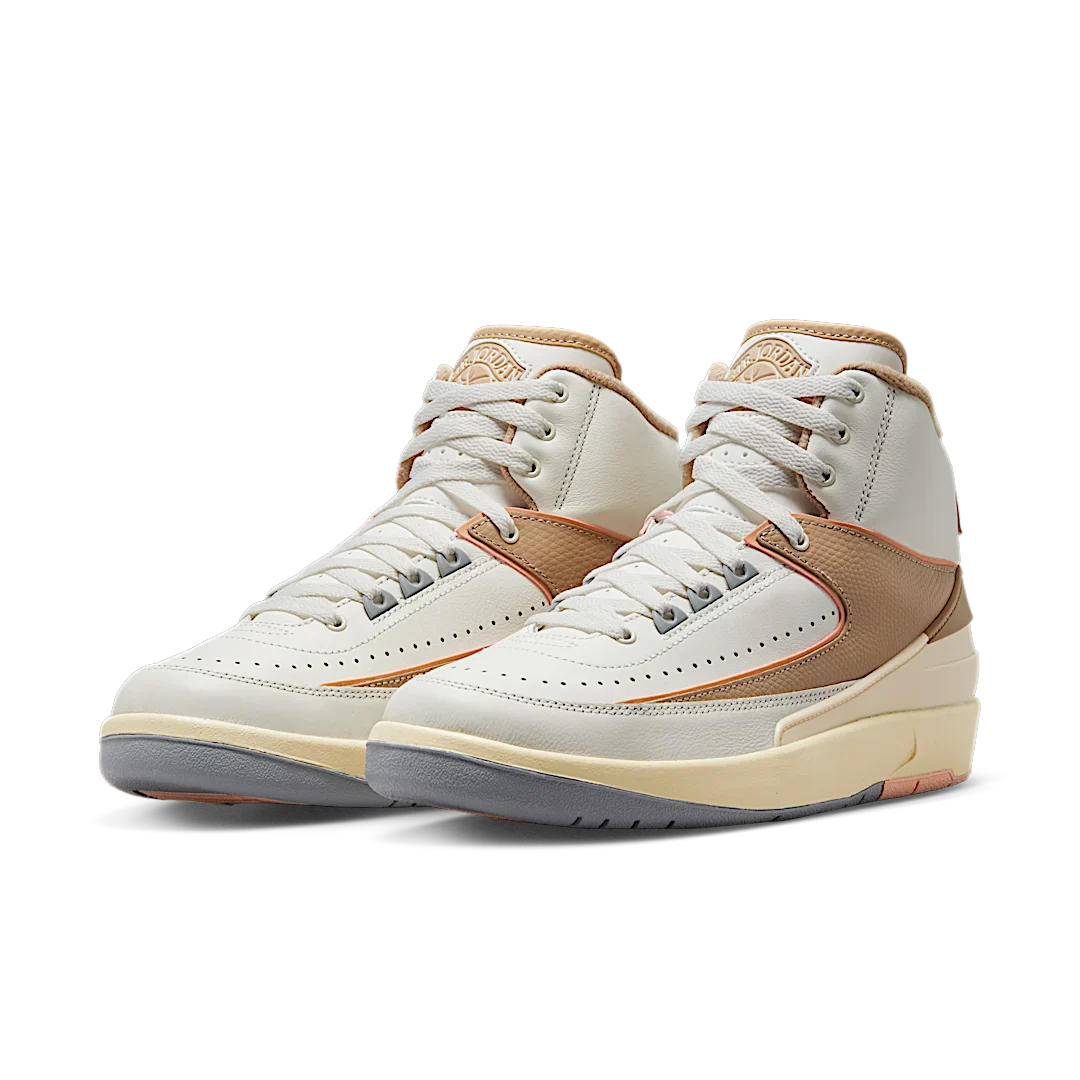 Air Jordan 2 Retro Craft Sunset Haze, Sail/Desert/Sunset Haze/Light Steel Grey (DX4400-118)