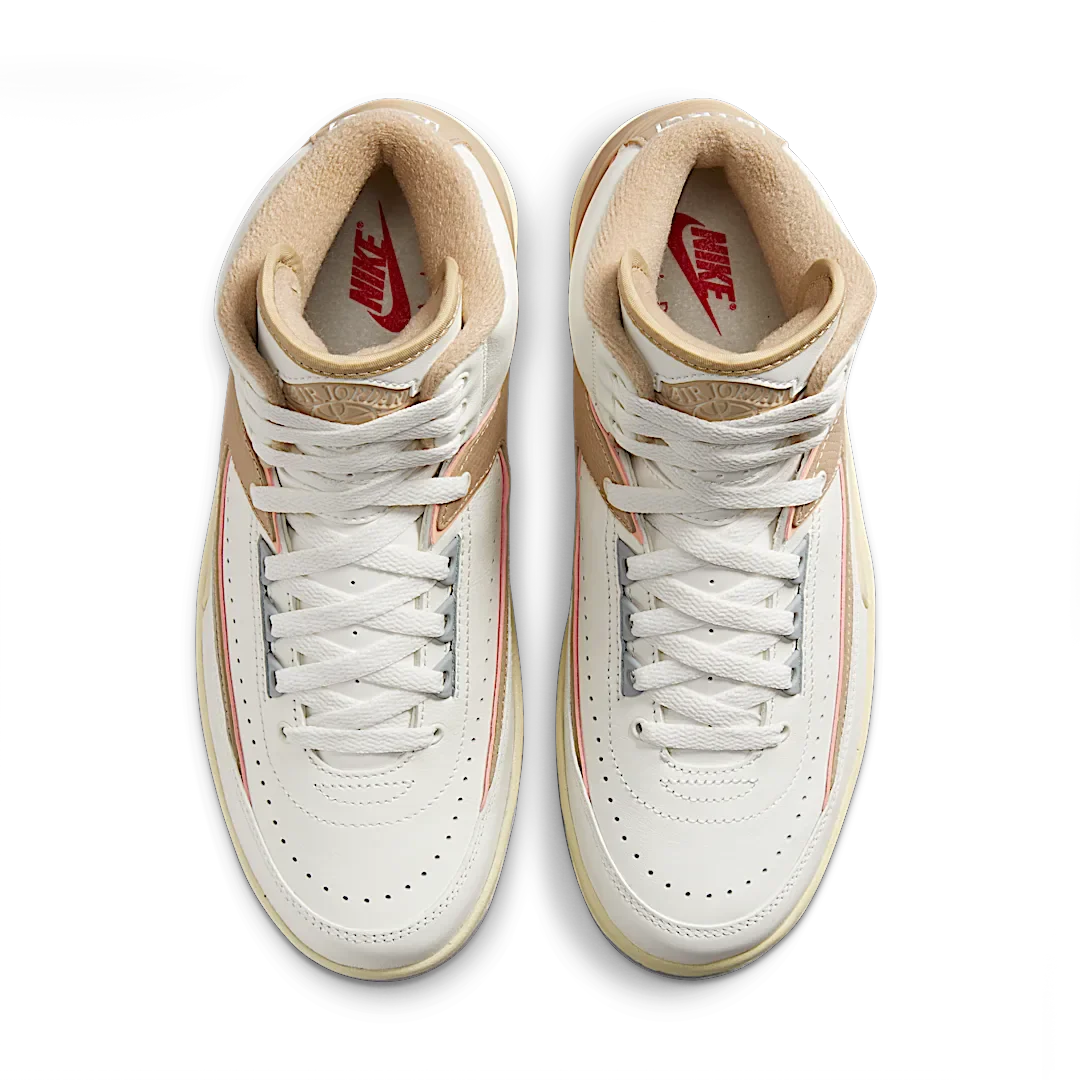 Air Jordan 2 Retro Craft Sunset Haze, Sail/Desert/Sunset Haze/Light Steel Grey (DX4400-118)