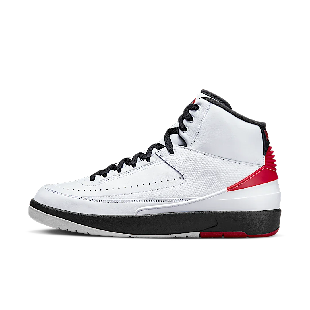 Air Jordan 2 Retro OG Chicago (2022), White/Varsity Red/Black (DX2454-106 / DQ8562-103)