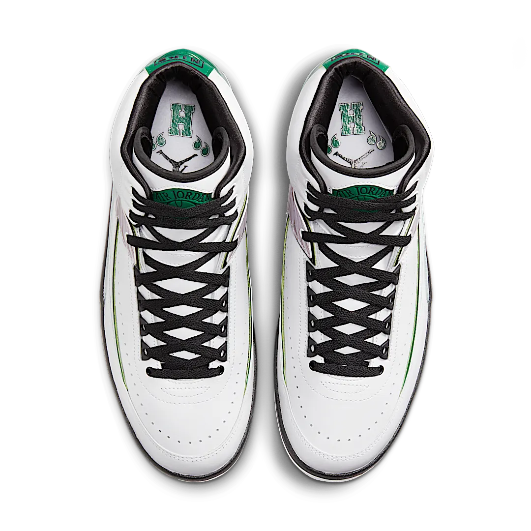 Air Jordan 2 Retro "H" Wings, White/Malachite/Black (DZ7391-103)