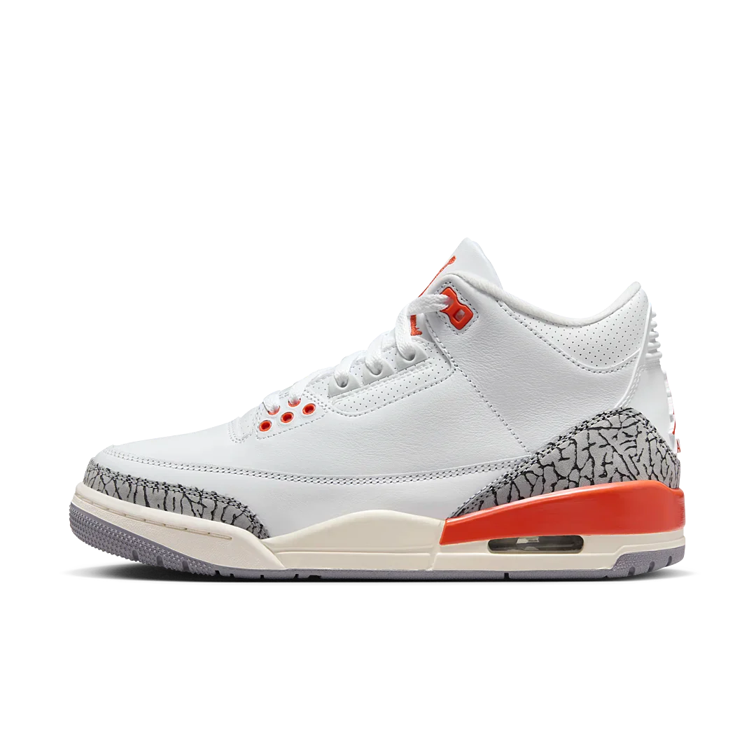 Air Jordan 3 Retro Georgia Peach, White/Cosmic Clay/Sail/Cement Grey/Anthracite (CK9246-121)