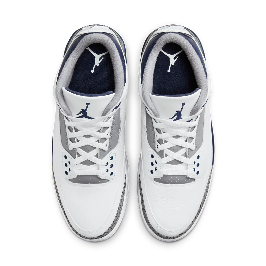 Air Jordan 3 Retro Midnight Navy, White/Cement Grey/Black/Midnight Navy (CT8532-140 / DM0967-140)