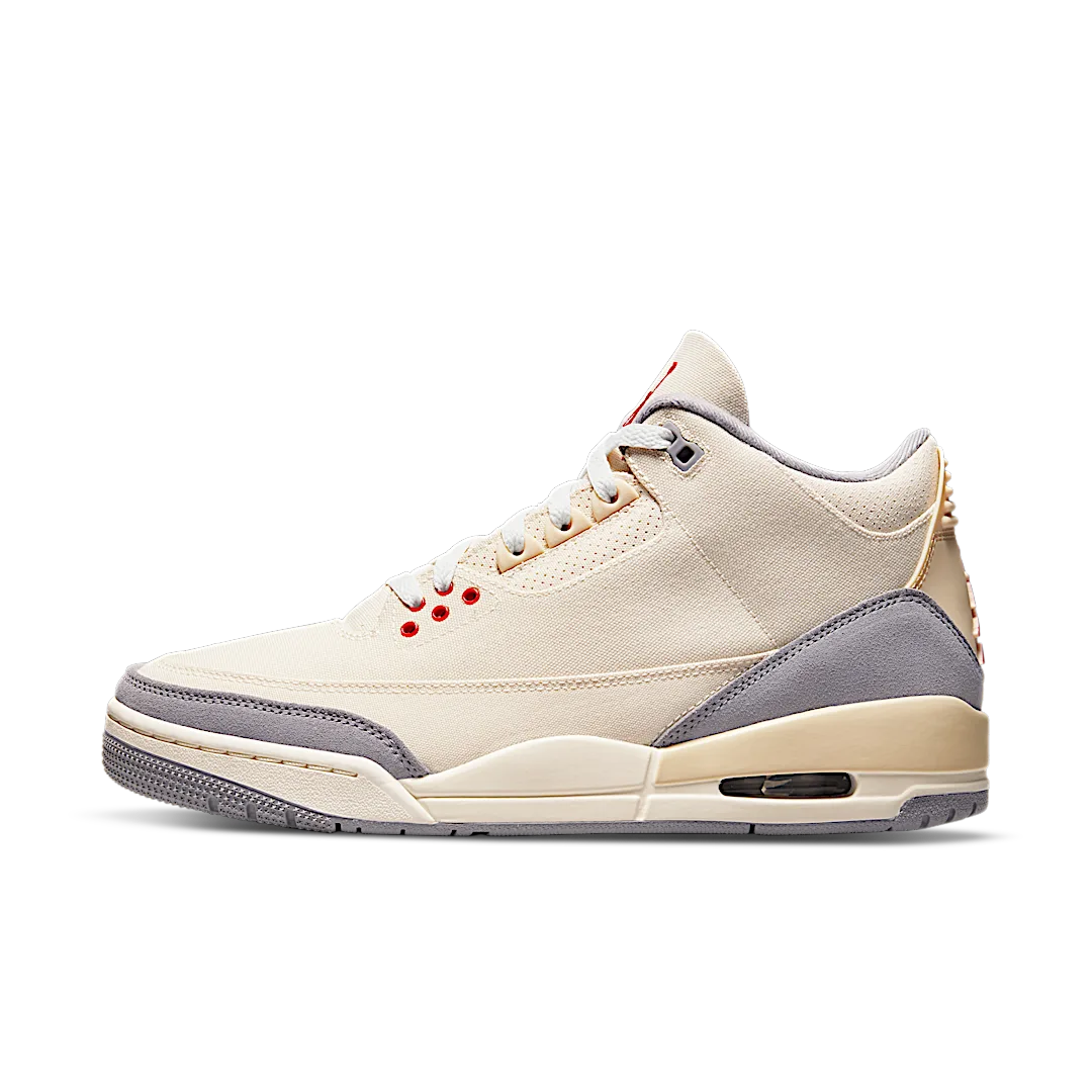 Air Jordan 3 Retro Muslin, Muslin/University Red-Cement Grey-Sail (DH7139-100)