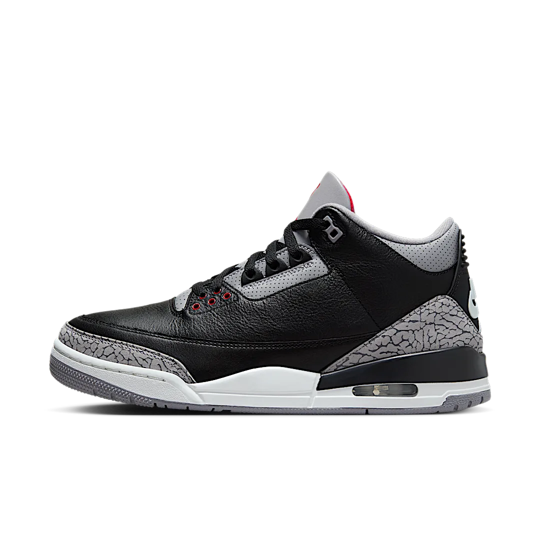 Air Jordan 3 Retro OG Black Cement (2024), Black/Fire Red/Cement Grey/Sail (DN3707-010 / DM0967-010)