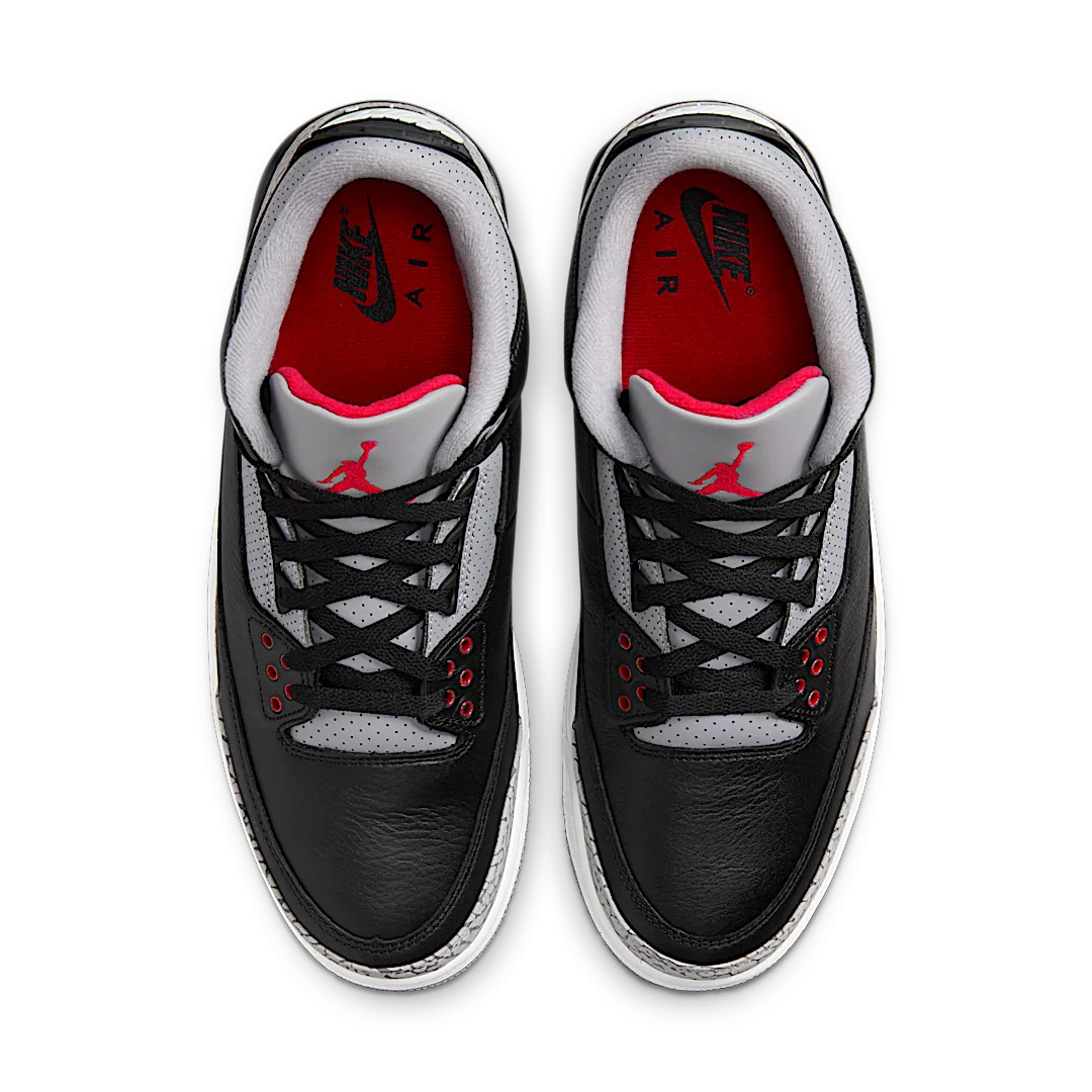 Air Jordan 3 Retro OG Black Cement (2024), Black/Fire Red/Cement Grey/Sail (DN3707-010 / DM0967-010)