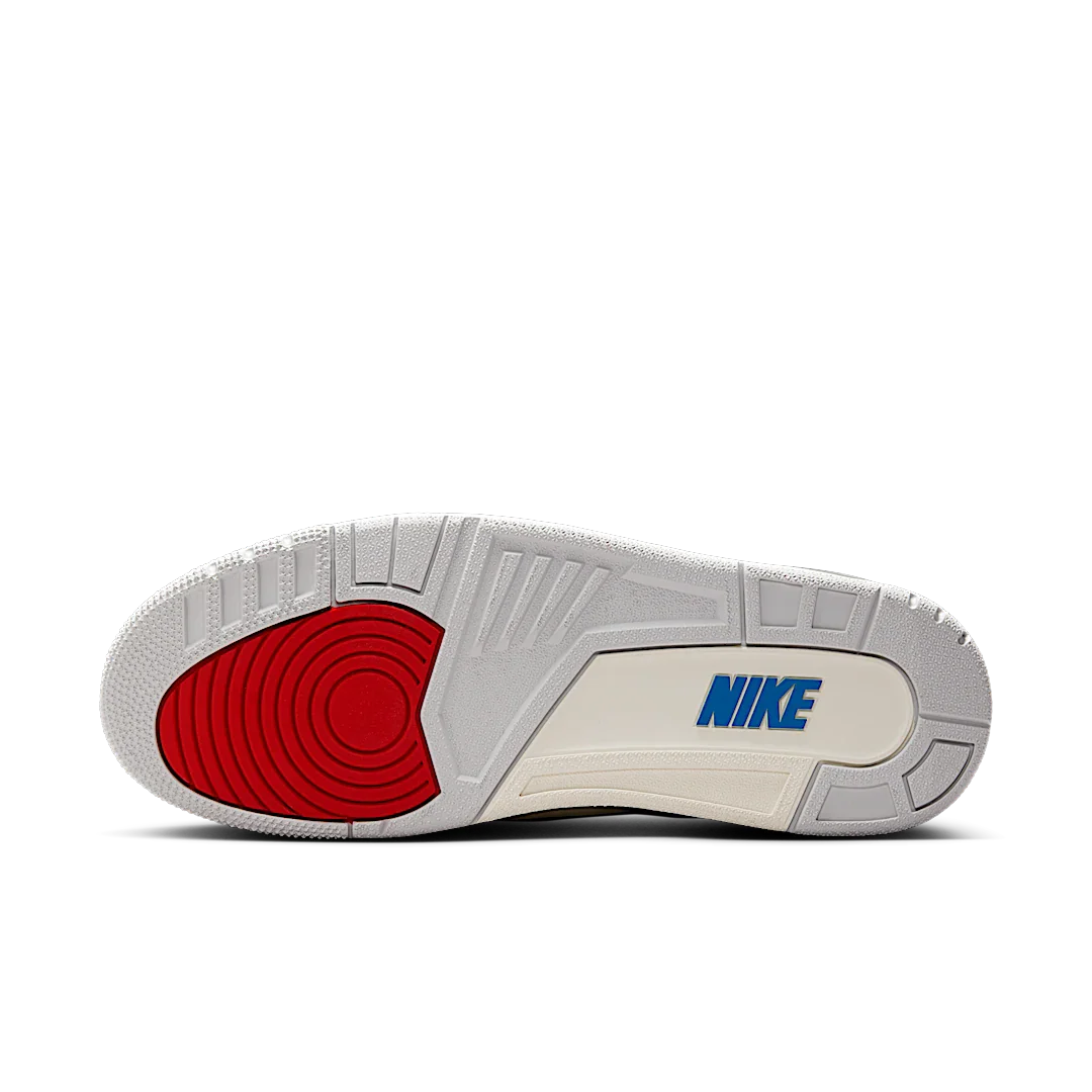 Air Jordan 3 Retro OG Rare Air, Black/Chile Red/Neutral Grey/Military Blue/Coconut Milk (IB8967-004)