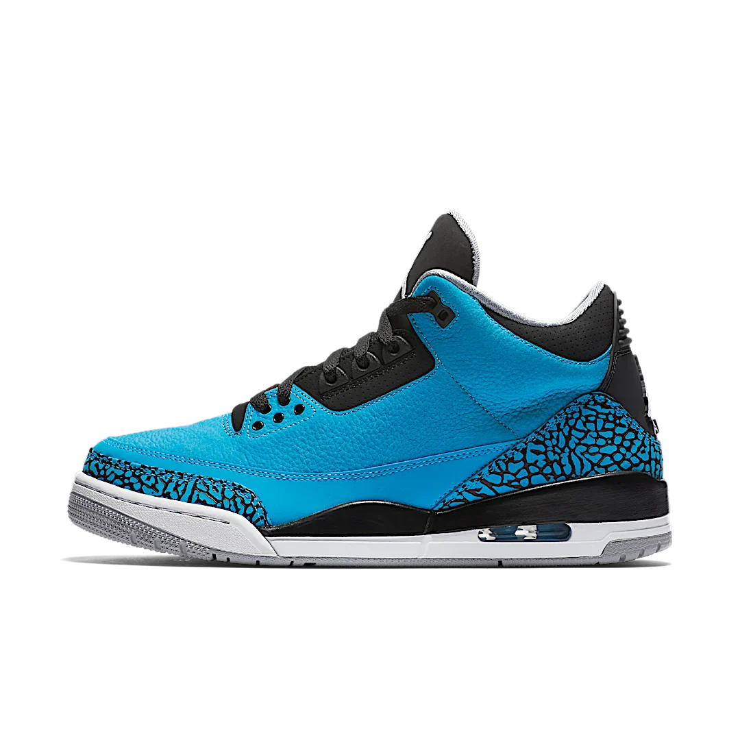 Air Jordan 3 Retro Powder Blue, Dark Powder Blue/Black-Wolf Grey-White (136064-406)