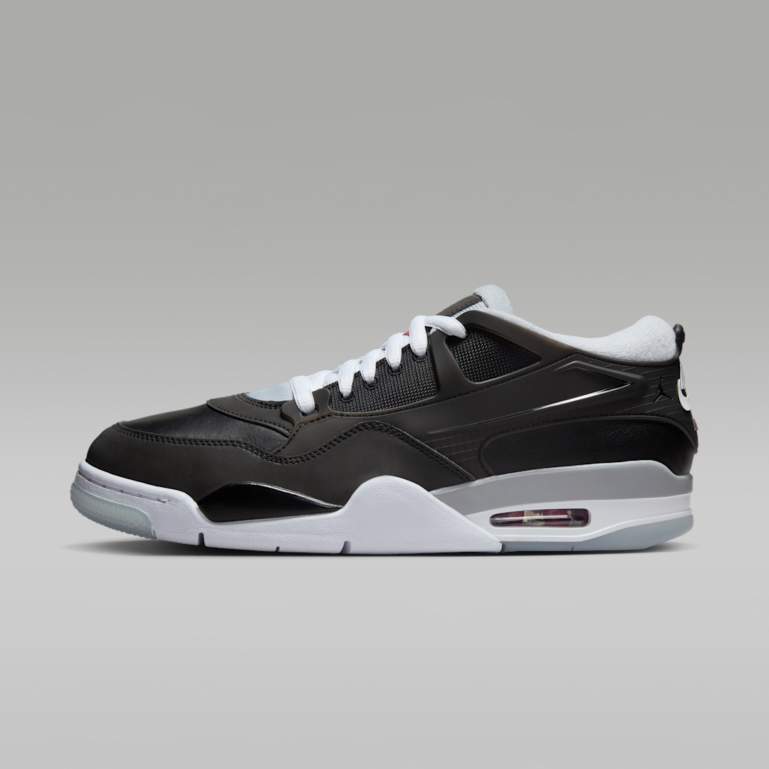 Air Jordan 4 RM Black Metallic, Black/Wolf Grey/White/Fire Red (HV5184-010)