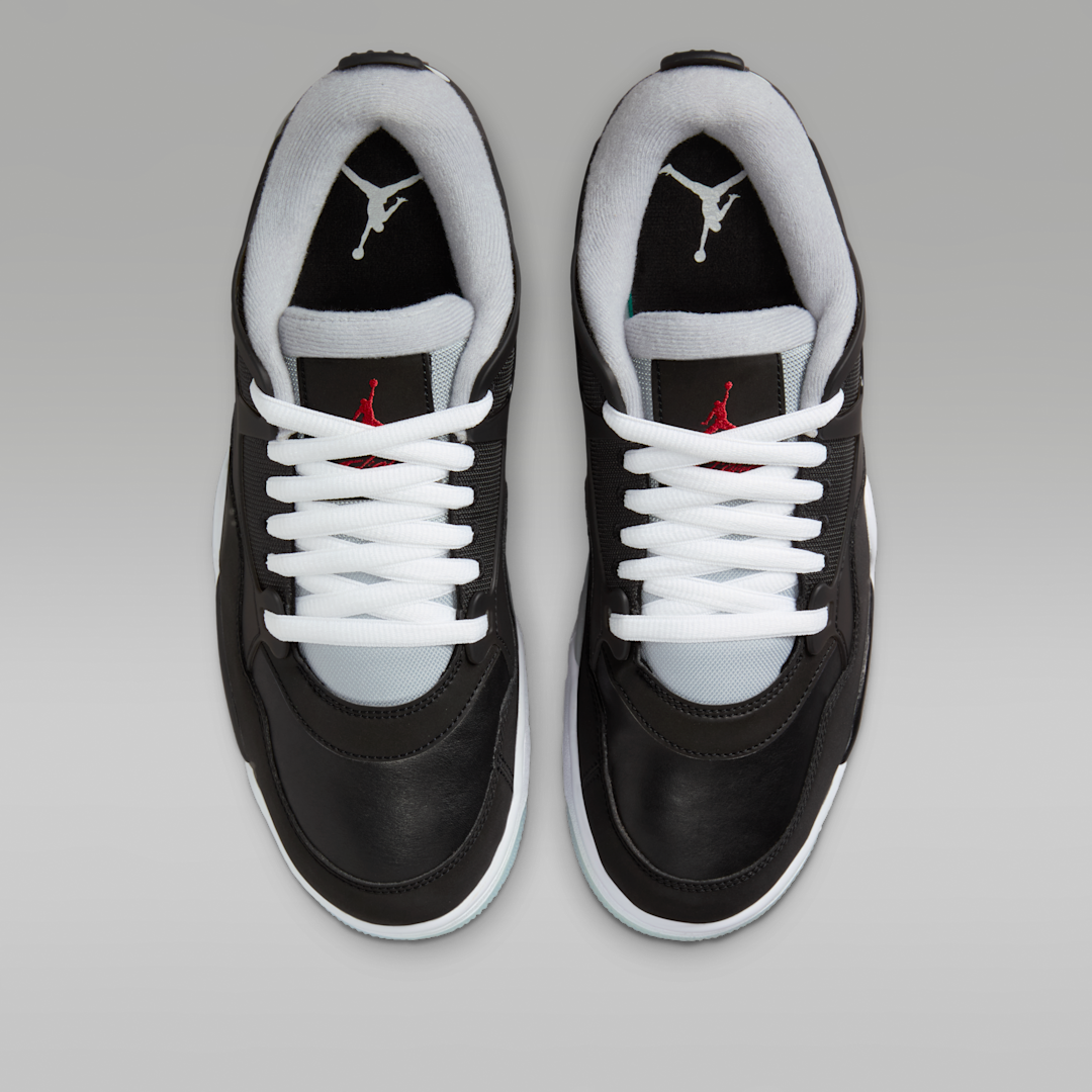 Air Jordan 4 RM Black Metallic, Black/Wolf Grey/White/Fire Red (HV5184-010)