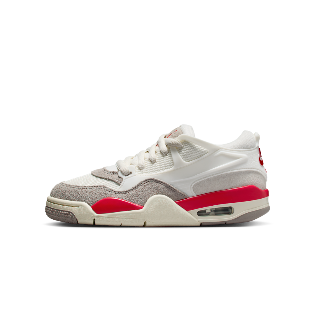 Air Jordan 4 RM Fire Red, Sail/College Grey/Coconut Milk/Fire Red (IH7458-100)