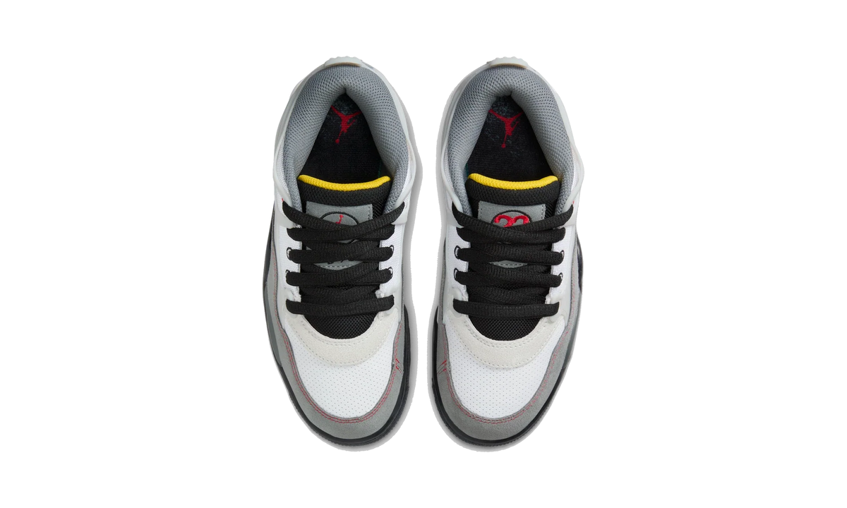 Air Jordan 4 RM Premium White Black Smoke Grey Fire Red