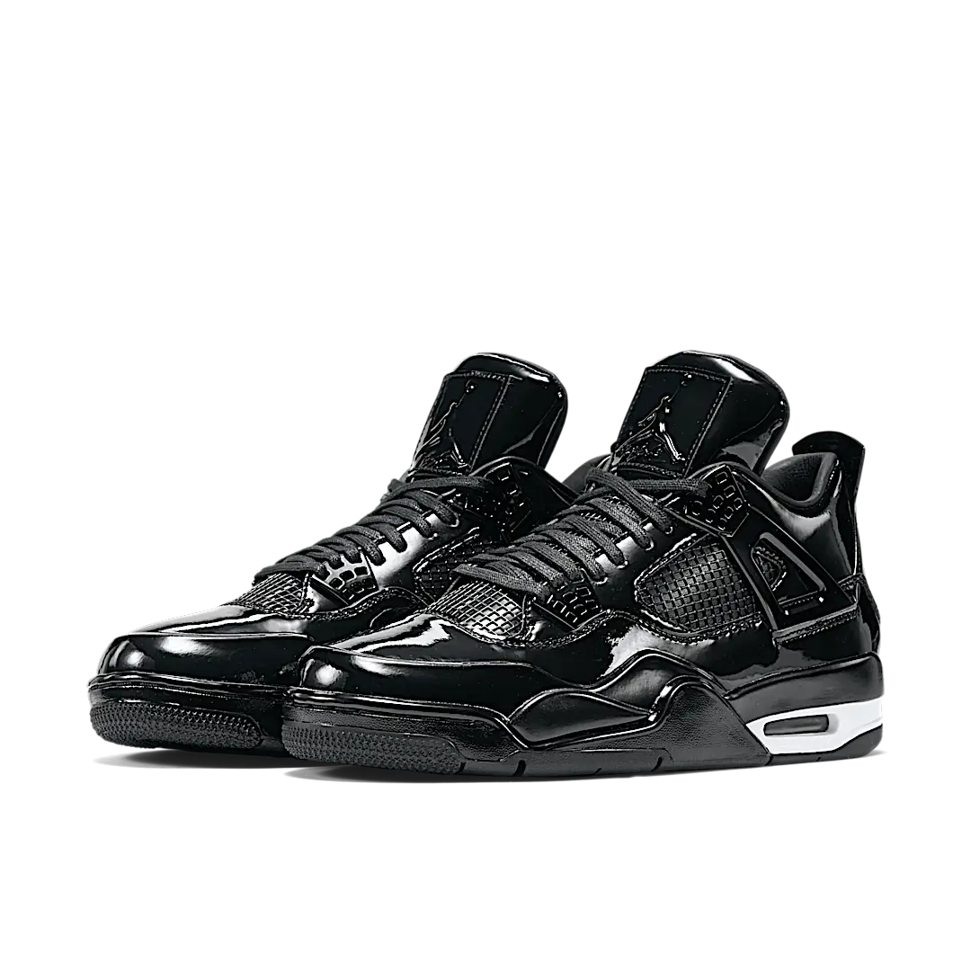 Air Jordan 4 Retro 11Lab4 Black, Black/White (719864-010)