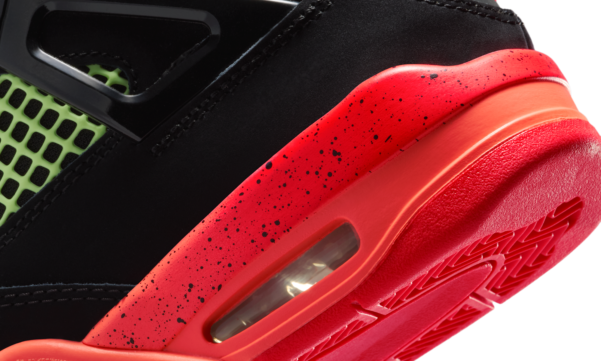 Air Jordan 4 Retro Black Bright Mango Barely Volt Infrared 23