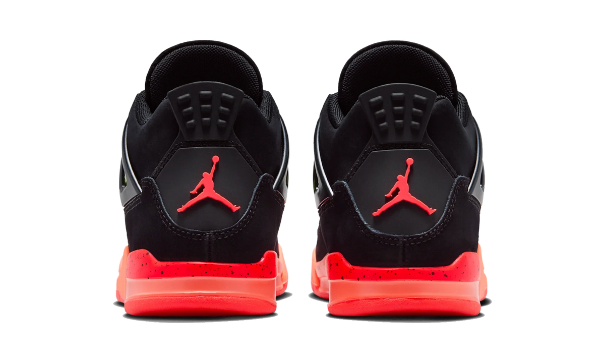 Air Jordan 4 Retro Black Infrared Barely Volt (PS)