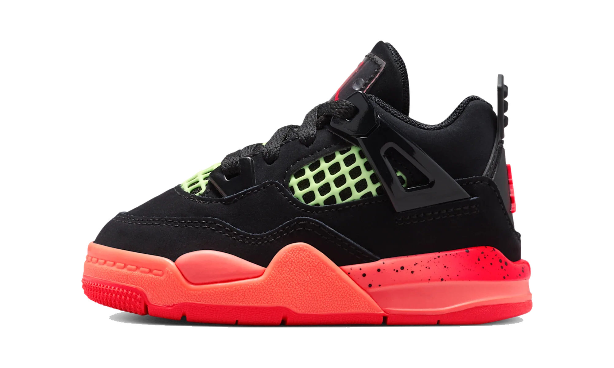 Air Jordan 4 Retro Black Infrared Barely Volt (TD)