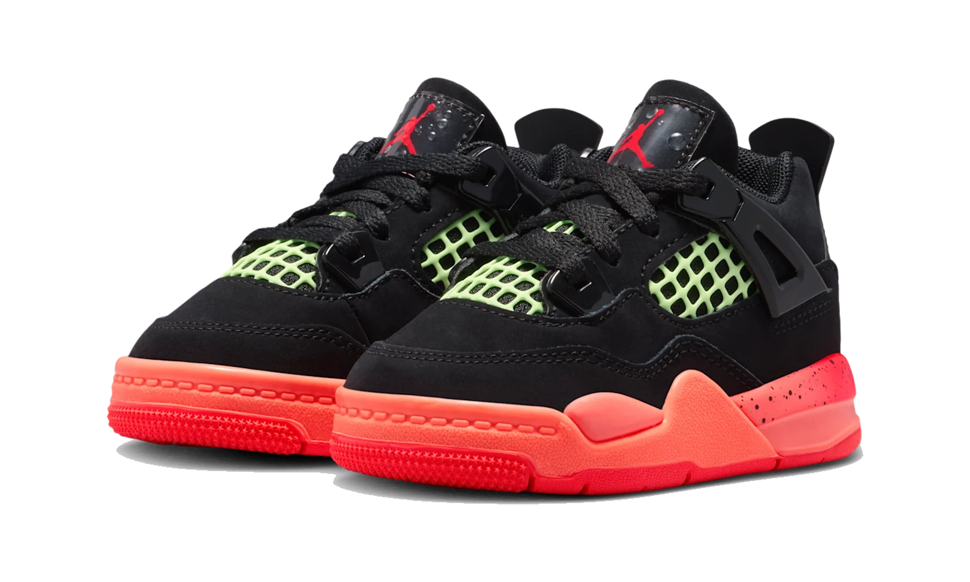 Air Jordan 4 Retro Black Infrared Barely Volt (TD)