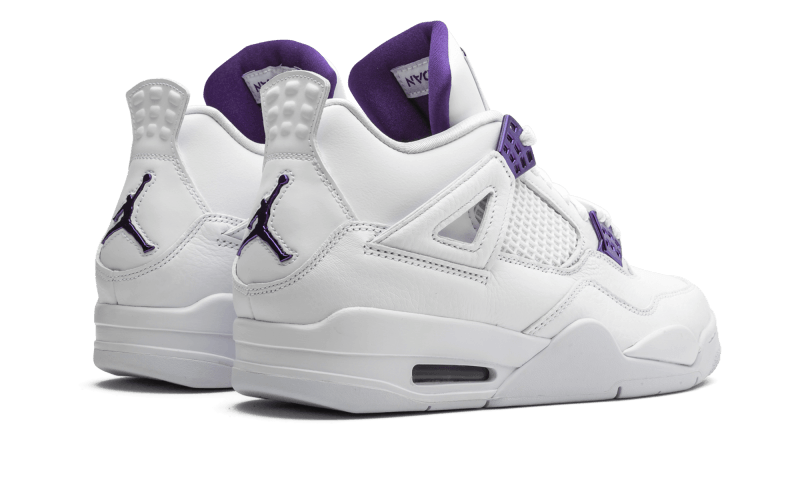 Air Jordan 4 Retro Metallic Purple, White/Metallic Silver-Court Purple (CT8527-115 / 408452-115)