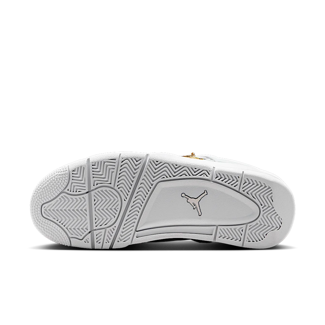 Air Jordan 4 Retro Net White, White/Phantom/Metallic Gold (FN7251-107)