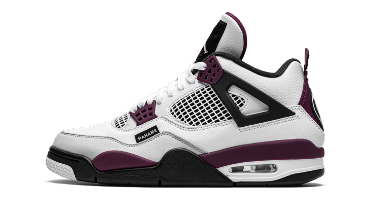 Air Jordan 4 Retro PSG Paris Saint-Germain, White/Black-Metallic Gold-Bordeaux (CZ5624-100 / CZ6509-100)