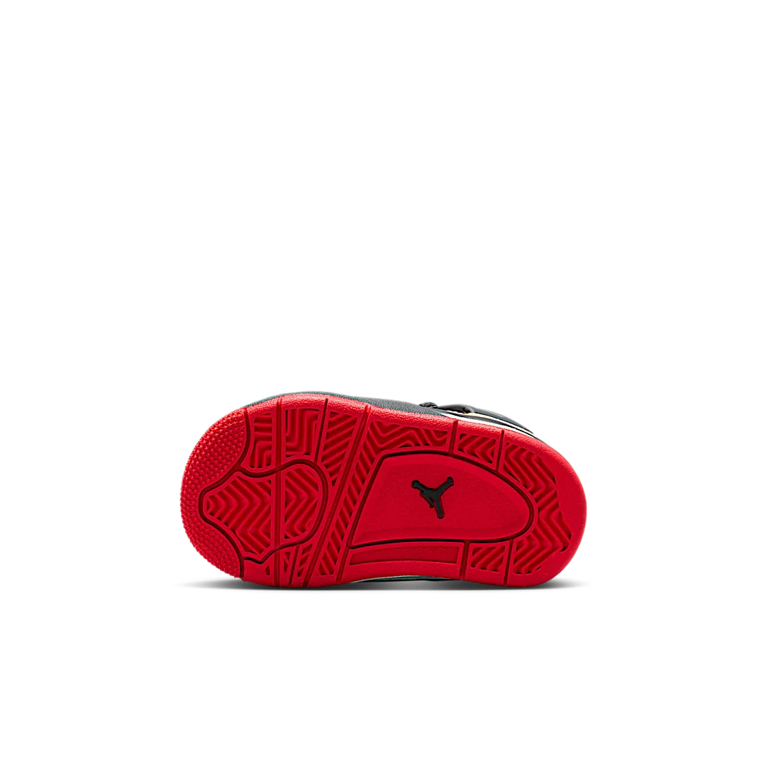 Air Jordan 4 Retro Pizza (TD), Fire Red/Sesame/White/Starfish (IH2095-200)