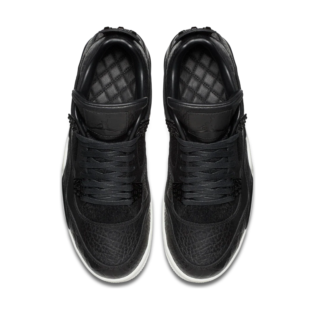 Air Jordan 4 Retro Pony Hair Black, Black/Sail-Black (819139-010)