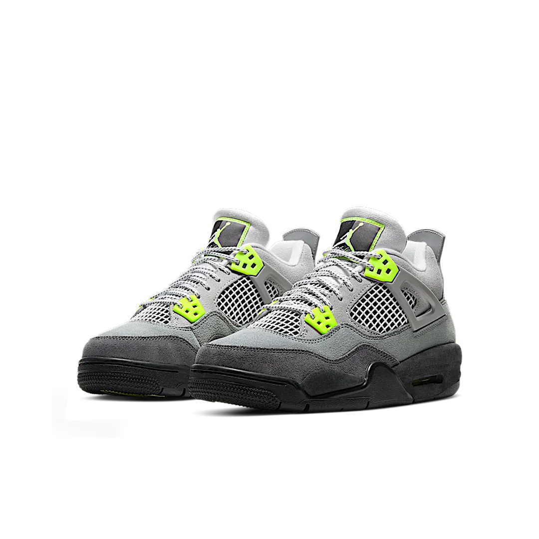 Air Jordan 4 Retro SE 95 Neon, Cool Grey/Volt-Wolf Grey-Anthracite (CT5343-007)