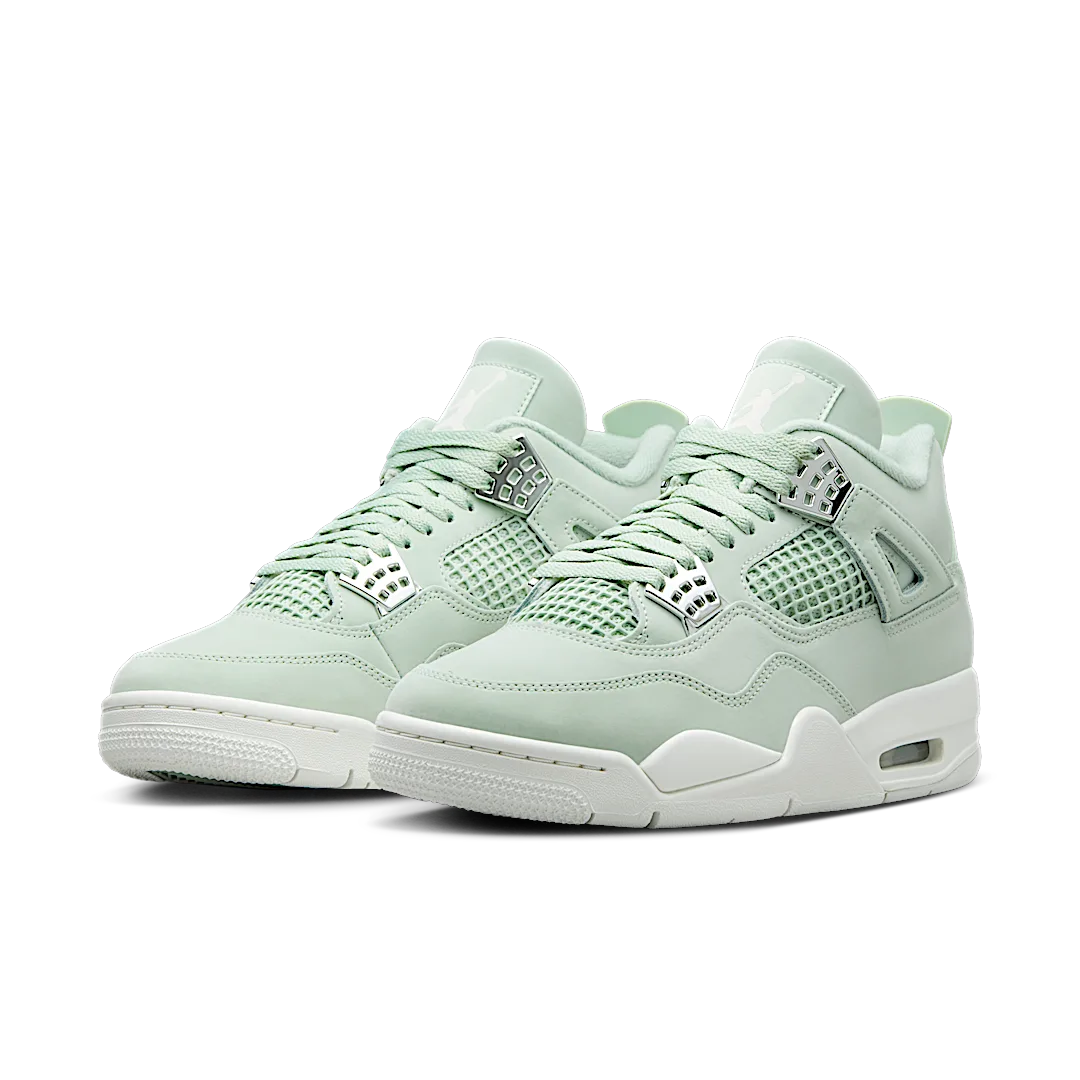 Air Jordan 4 Retro Seafoam Sail, Seafoam/Sail/Metallic Silver (HV0823-003)