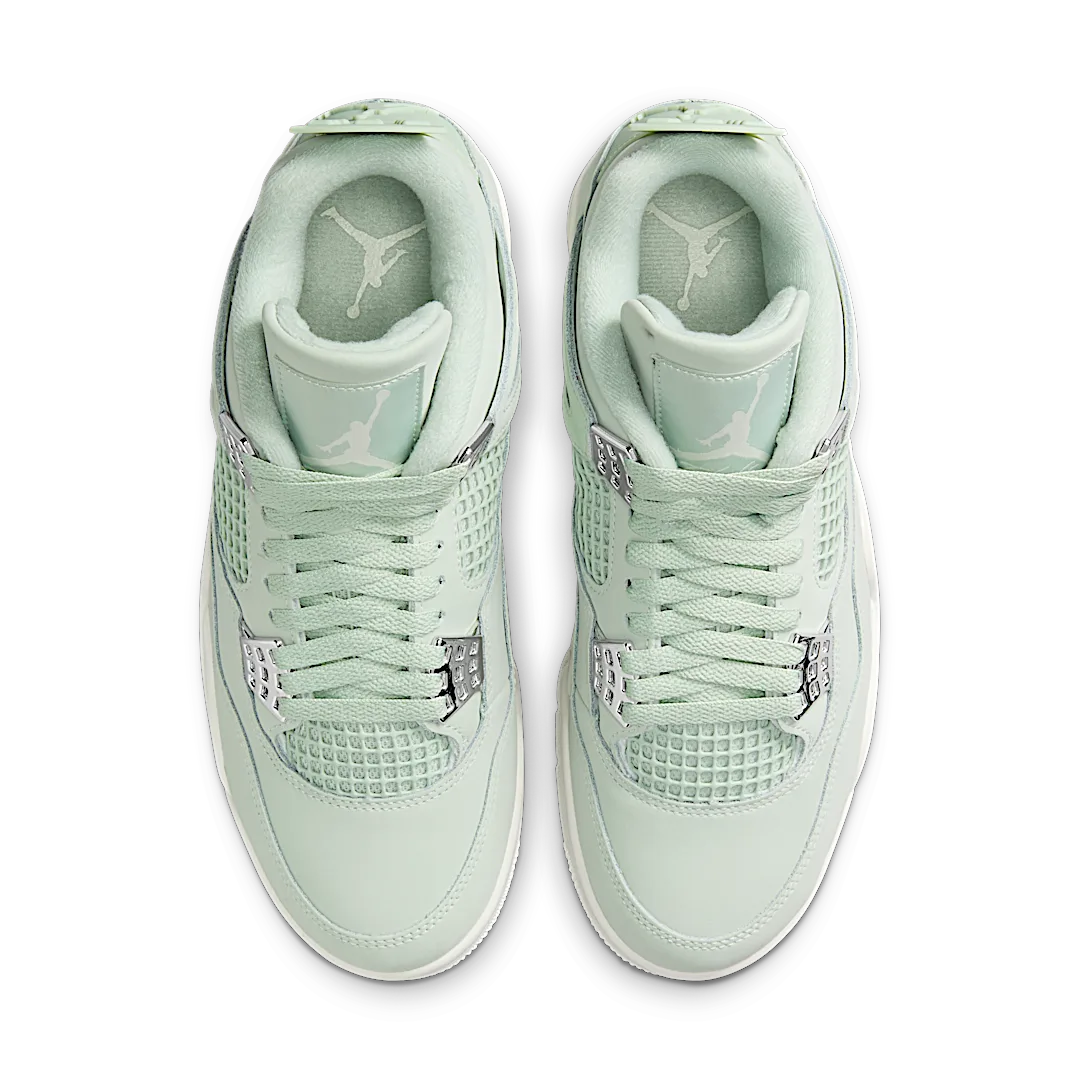 Air Jordan 4 Retro Seafoam Sail, Seafoam/Sail/Metallic Silver (HV0823-003)