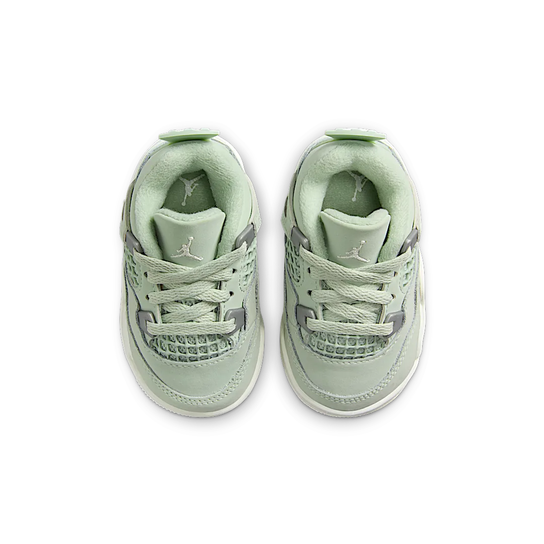 Air Jordan 4 Retro Seafoam Sail (TD), Seafoam/Sail/Metallic Silver (HV4384-003)