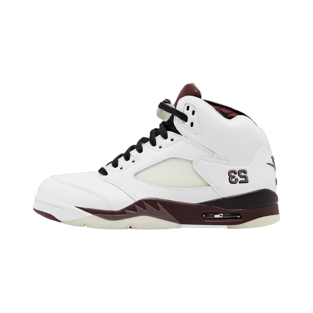 Air Jordan 5 Retro A Ma Maniére Black Collective, White/Violet Ore-Burgundy Crush-Black (IB1528-100)