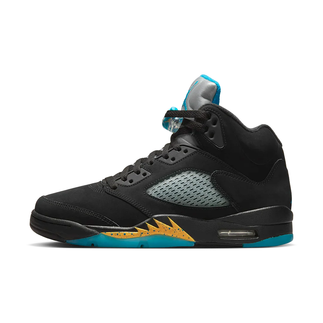 Air Jordan 5 Retro Aqua, Black/Aquatone/Taxi (DD0587-047 / 440888-047)