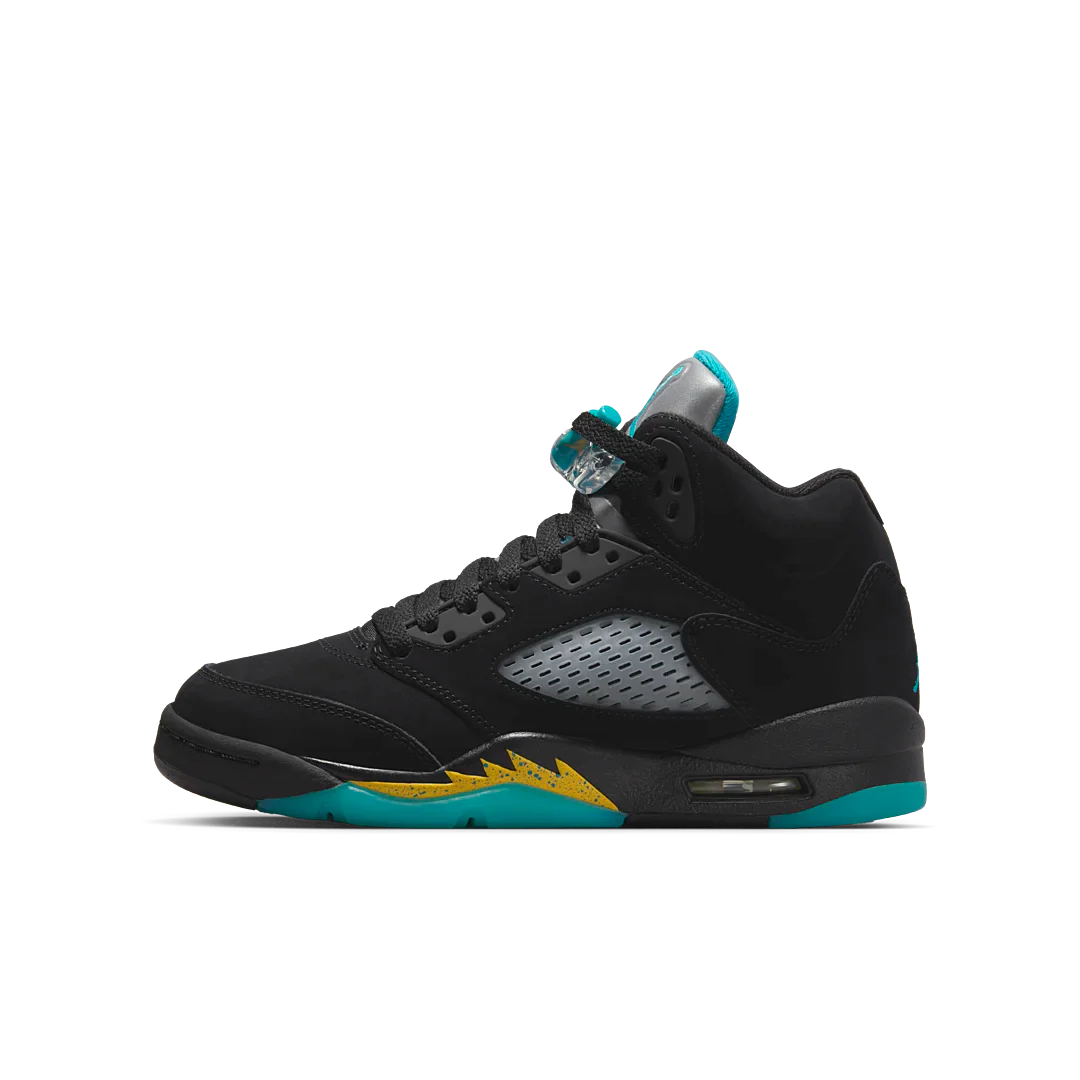 Air Jordan 5 Retro Aqua, Black/Aquatone/Taxi (440888-047)