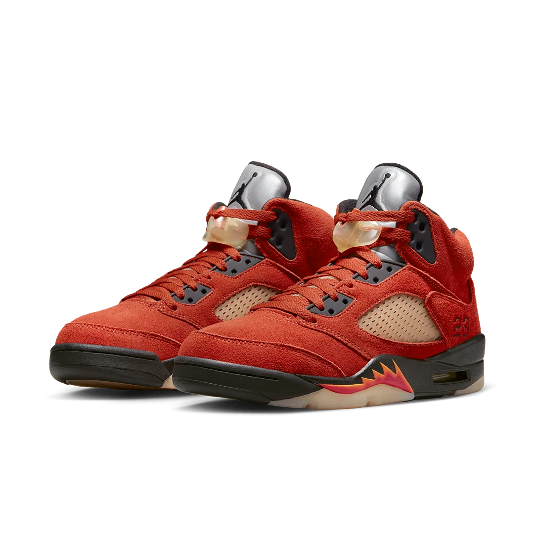 Air Jordan 5 Retro Dunk on Mars, Martian Sunrise/Black/Fire Red/Muslin (DD9336-800)