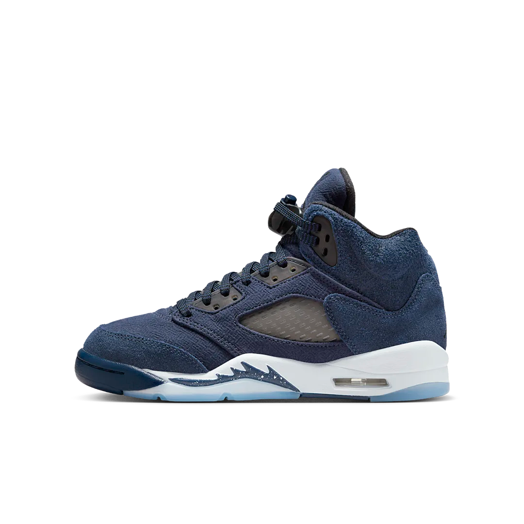 Air Jordan 5 Retro Georgetown, Midnight Navy/Black/Football Grey (FN5452-400)