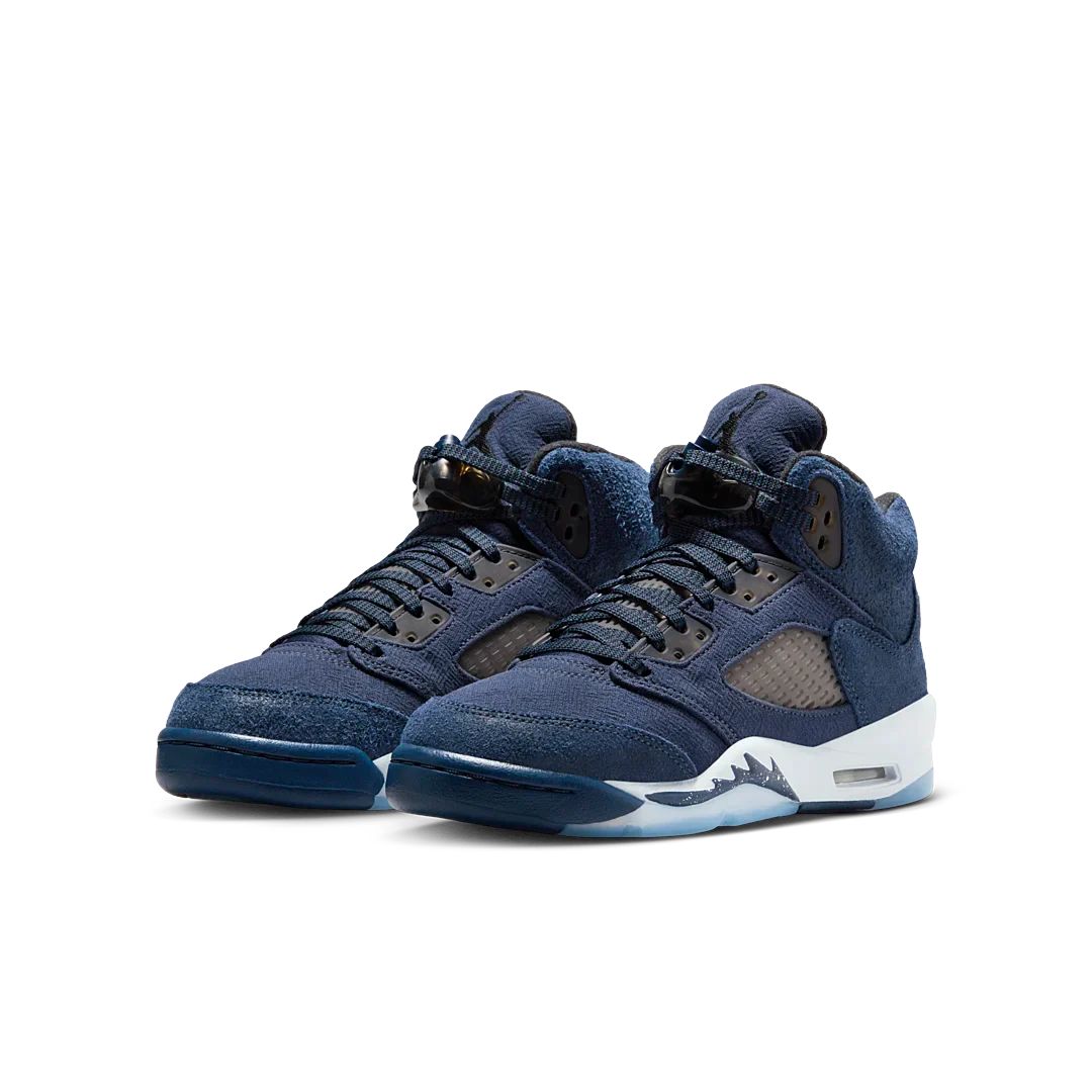 Air Jordan 5 Retro Georgetown, Midnight Navy/Black/Football Grey (FN5452-400)