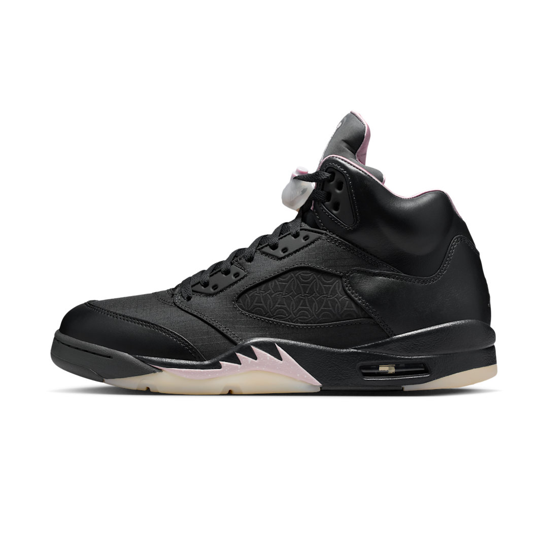 Air Jordan 5 Retro PSG Paris Saint-Germain Off Noir, Off Noir/Particle Rose/Anthracite/Pearl Pink/Sail (HQ3004-001)