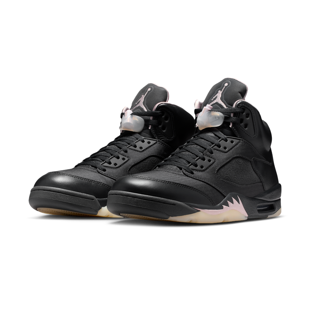 Air Jordan 5 Retro PSG Paris Saint-Germain Off Noir, Off Noir/Particle Rose/Anthracite/Pearl Pink/Sail (HQ3004-001)